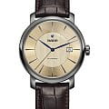 Rado Rado Diamaster R14074256 Automatic R14074256 механические мужские часы бежевый циферблат, браслет кожаный — вид спереди