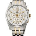 Orient Orient TW04002S (FTW04002S)  FTW04002S  мужские часы белый циферблат, браслет  — вид спереди