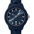 Plein Sport Plein Sport Fearless PSQBA0323  PSQBA0323 кварцевые мужские часы синий циферблат, браслет силикон — вид спереди