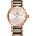 Rado Rado Centrix Automatic Diamonds R30183762 Automatic R30183762 механические женские часы серебристый циферблат, браслет сталь + pvd + керамика — вид спереди