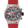 TAG Heuer TAG Heuer Carrera CAR201M.FT6156  CAR201M.FT6156 механические мужские часы  серебристый циферблат, браслет каучук — вид спереди