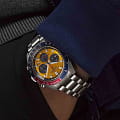 Seiko SEIKO Prospex Speedtimer SSC947P1 мужские часы оранжевый циферблат на запястье