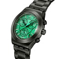 Swatch Swatch I New Chrono YVM407G кварцевые женские часы часы крупный план зеленый циферблата