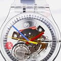 Swatch Swatch Clearly New Gent SO29K100-S06, gent швейцария мужские часы на браслете пластик боковой вид