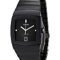 Rado Rado Sintra R13723702  R13723702 кварцевые женские часы черный циферблат, браслет керамика — вид спереди