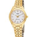 Casio Casio Collection LTP-1129N-7A  LTP-1129N-7A кварцевые женские часы белый циферблат, браслет сталь с ip покрытием — вид спереди