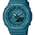 Casio Casio G-Shock GMA-S2100GA-3A  GMA-S2100GA-3A электронные женские часы синий циферблат, браслет пластик — вид спереди