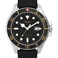 Timex Timex Harborside Coast TW2V27200  TW2V27200 кварцевые мужские часы черный циферблат, браслет силикон — вид спереди