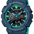 Casio Casio G-Shock GA-110CC-2A GA-110 GA-110CC-2A электронные мужские часы цветной циферблат, браслет пластик — вид спереди