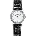 Longines Longines La Grande Classique Longines L4.241.0.80.2  L42410802 кварцевые женские часы  перламутровый циферблат, браслет кожаный — вид спереди