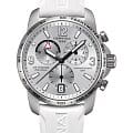 Certina Certina DS Podium Chronograph GMT Aluminium C001.639.97.037.00  C0016399703700 кварцевые мужские часы бежевый циферблат, браслет каучук — вид спереди