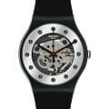 Swatch Swatch New Gent Lacquered SUOZ147  SUOZ147 кварцевые мужские часы прозрачный циферблат, браслет силикон — вид спереди