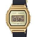 Casio Casio Vintage A1000MGN-9ER  A1000MGN-9ER кварцевые мужские часы   циферблат, браслет сталь с ip покрытием — вид спереди