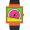 Swatch Swatch Square Bioceramic Standard SO34Z101  SO34Z101 кварцевые женские часы цветной циферблат, браслет биоматериал — вид спереди
