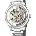 Festina Festina Automatic F20630/1  F20630/1 механические мужские часы серебристый циферблат, браслет нержавеющая сталь — вид спереди