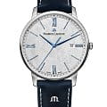 Maurice Lacroix Maurice Lacroix Eliros Date EL1118-SS001-114-1  EL1118-SS001-114-1 кварцевые мужские часы серый циферблат, браслет кожаный — вид спереди