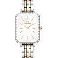 Daniel Wellington Daniel Wellington Quadro DW00100671  DW00100671 кварцевые женские часы  белый циферблат, браслет нержавеющая сталь с pvd-покрытием — вид спереди