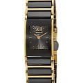 Rado Rado Integral R20789172  R20789172 кварцевые женские часы черный циферблат, браслет сталь + pvd + керамика — вид спереди