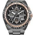 Citizen Citizen Promaster JY8146-54E  JY8146-54E кварцевые мужские часы черный циферблат, браслет нержавеющая сталь с ip-покрытием — вид спереди