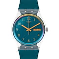 Swatch Swatch Gent Biosourced Standard SO28K700  SO28K700 кварцевые женские часы бирюзовый циферблат, браслет силикон — вид спереди
