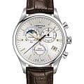 Certina Certina DS-8 Chronograph Moon Phase C033.450.16.031.00 DS 8 C0334501603100 кварцевые мужские часы серебристый циферблат, браслет кожаный — вид спереди