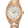 Seiko Seiko Conceptual Series Dress SUR630P1  SUR630P1 кварцевые женские часы белый циферблат, браслет сталь c pvd покрытием — вид спереди