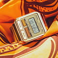 Casio Casio Vintage A120WEG-9AEF, vintage япония мужские часы на браслете нержавеющая сталь с ip-покрытием боковой вид