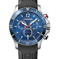  Wenger Seaforce 01.0643.110  01.0643.110 кварцевые мужские часы синий циферблат, браслет силикон — вид спереди