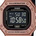 Casio Casio Collection W-218HM-5B  наручные мужские часы фото под углом.