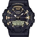 Casio Casio Collection HDC-700-9AVDF (HDC-700-9A)  HDC-700-9A кварцевые мужские часы черный циферблат, браслет пластик — вид спереди