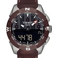 Tissot Tissot T-Touch Expert Solar II Swiss Edition T110.420.46.051.00 T Touch T1104204605100 кварцевые мужские часы коричневый циферблат, браслет кожаный — вид спереди