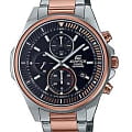 Casio Casio Edifice EFR-S572GS-1A EFR EFR-S572GS-1A кварцевые мужские часы  черный циферблат, браслет сталь с ip покрытием — вид спереди