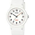 Casio Casio LQ-24B-7B  LQ-24B-7B автокварц (кинетик) женские часы белый циферблат, браслет пластик — вид спереди