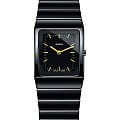 Rado Rado Ceramica R21702182  R21702182 кварцевые женские часы черный циферблат, браслет высокотехнологичная керамика — вид спереди