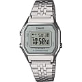Casio Casio Collection LA680WEA-7E  LA680WEA-7E кварцевые мужские часы  зеленый циферблат, браслет нержавеющая сталь — вид спереди