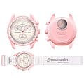 Оригинальные часы Swatch Swatch x Omega Bioceramic Moonswatch Mission to Venus SO33P100 кварцевые калибр механизма  общий вид
