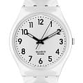 Swatch Swatch Gent Biosourced Standart SO28W107-S14  SO28W107-S14 кварцевые женские часы  белый циферблат, браслет силикон — вид спереди