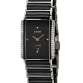 Rado Rado Integral R20429712  R20429712 кварцевые женские часы черный циферблат, браслет сталь + высокотехнологичная керамика — вид спереди