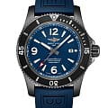 Breitling Breitling Superocean Automatic 46 Black Steel M17368D71C1S2  M17368D71C1S2 механические мужские часы синий циферблат, браслет каучук — вид спереди