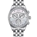 Certina Certina DS-8 Lady Chronograph C033.234.11.118.00 DS 8 C0332341111800 кварцевые женские часы  перламутровый циферблат, браслет нержавеющая сталь — вид спереди
