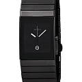 Rado Rado Ceramica R21826222  R21826222 кварцевые мужские часы черный циферблат, браслет плазменная керамика — вид спереди