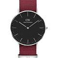 Daniel Wellington Daniel Wellington Classic Roselyn DW00100274  DW00100274 кварцевые мужские часы черный циферблат, браслет нейлон — вид спереди