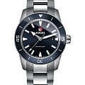 Rado Rado Captain Cook Automatic R32501203 Automatic R32501203 механические мужские часы синий циферблат, браслет титановый — вид спереди