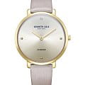 Kenneth Cole Kenneth Cole Classic KCWLA2237004  KCWLA2237004 кварцевые женские часы бежевый циферблат, браслет кожаный — вид спереди