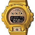 Casio Casio G-Shock GMD-S6900SM-9ER  GMD-S6900SM-9ER электронные женские часы  золотой циферблат, браслет пластик — вид спереди