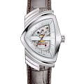 Hamilton Hamilton Ventura Auto H24515551  H24515551 кварцевые мужские часы  белый циферблат, браслет кожаный — вид спереди