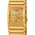 Rado Rado Integral R20863252  R20863252 кварцевые мужские часы золотой циферблат, браслет сталь + pvd + керамика — вид спереди