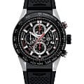TAG Heuer TAG Heuer Carrera CAR2A1Z.FT6044  CAR2A1Z.FT6044 механические мужские часы черный циферблат, браслет каучук — вид спереди