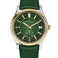 Jacques Lemans Jacques Lemans Derby 1-2197D  1-2197D кварцевые мужские часы зеленый циферблат, браслет кожаный — вид спереди