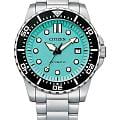 Citizen Citizen Automatic NJ0170-83X  NJ0170-83X механические мужские часы голубой циферблат, браслет нержавеющая сталь — вид спереди